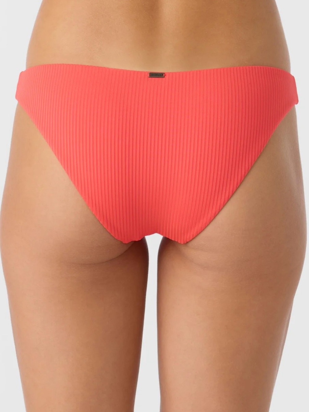 O’Neil Saltwater Solids Ribbed Coral Bikini Bottoms